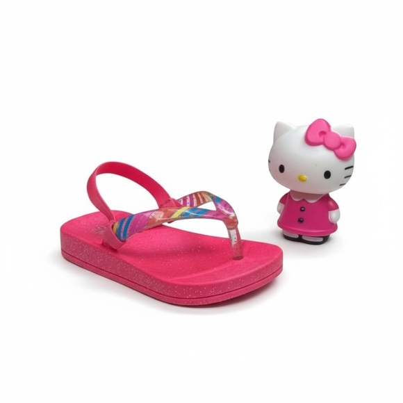 Capelli NY ㋛ Slingback Flip Flop Rainbow Glitter Sandals ㋛ Fuchsia ㋛ Size 4 / 5 - Picture 1 of 16